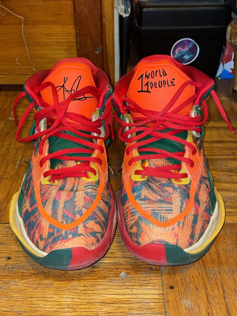Nike kyries 1 world 1 people multi colored shoes